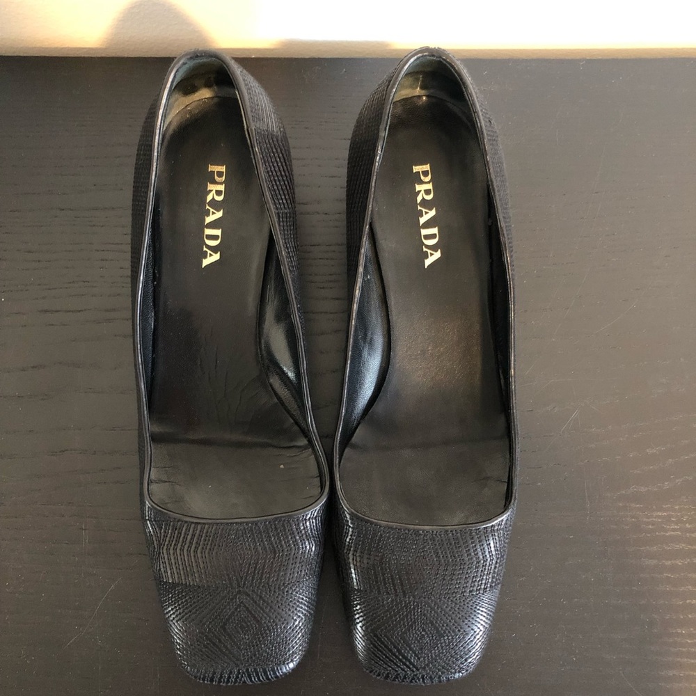 Prada Square-Toe heel